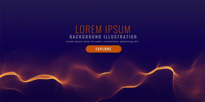 抽象的发光点网格背景