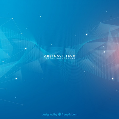 点线结合设计的抽象科技背景