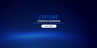 蓝色粒子网格设计背景