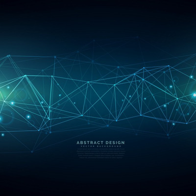 数字技术多边形抽象设计背景