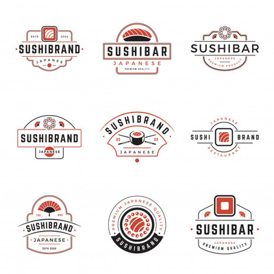 寿司店日本料理logo设计集