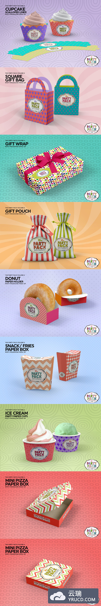 甜品包装设计样机（PSD）