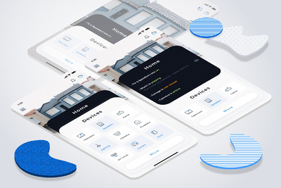时尚专业的物联网智能居家 App UI Kit [SKETCH]