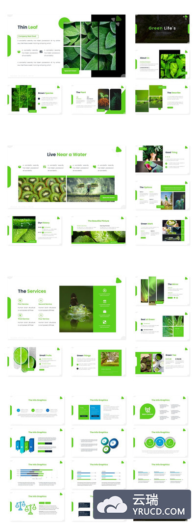 绿色环保的PPT模板下载（PPTX）