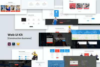 网络用户界面UI组件工具包下载（PSD,SKETCH,XD）