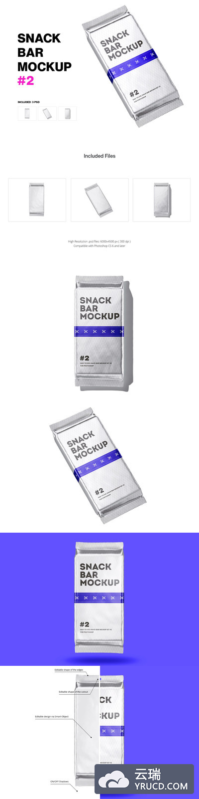 高品质的食品包装VI设计样机展示模型mockups