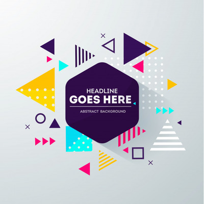 抽象的几何组成装饰时尚背景