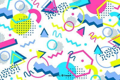 80年代的孟菲斯几何背景