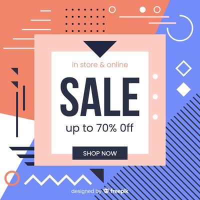 孟菲斯风格的销售背景