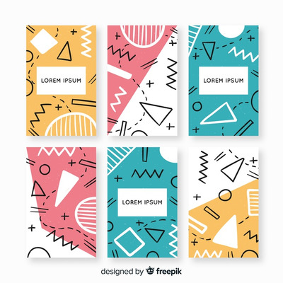 孟菲斯风格的封面背景