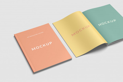 杂志书籍封面展示样机