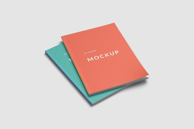 A4 杂志封面设计样机（PSD）