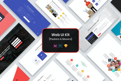 多格式的高品质促销网站设计模板-PSD，SKETCH，XD