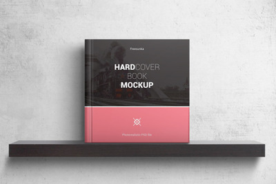 精装书效果图展示场景样机[PSD]