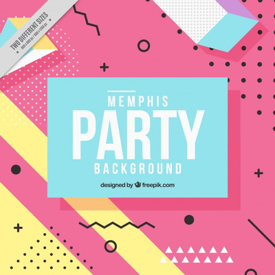 几何形状时尚派对背景