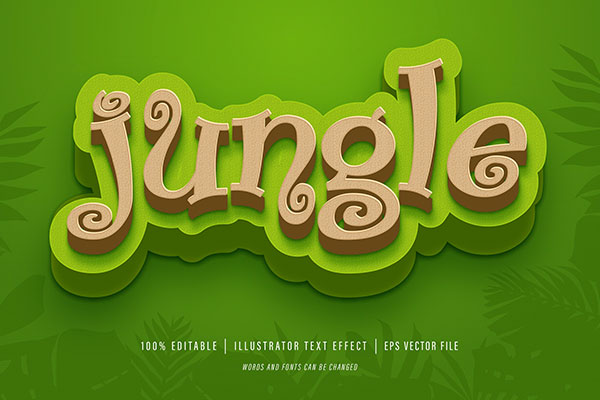 夏季活动广告设计必备Ai矢量字体图层样式下载（EPS）