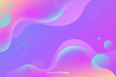 现代渐变液体形状的背景