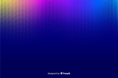 彩色渐变粒子科技背景