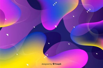 抽象的流动形态装饰背景