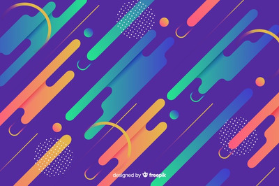 现代渐变动态形状背景