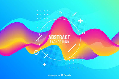 抽象的平面设计圆形背景