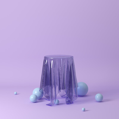 抽象的3D几何立体场景背景[JPG]