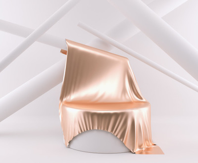 极简的3D渲染图展台场景[JPG]