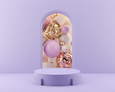 抽象的3D形状背景[JPG]