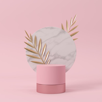 抽象的3D展台设计创意背景[JPG]