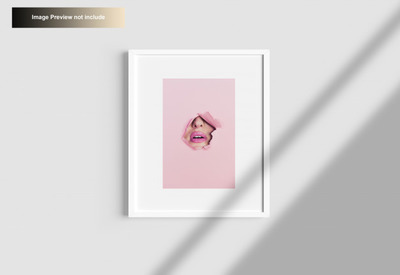 优雅的极简墙壁悬挂相框样机 [PSD]