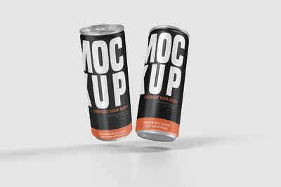 长的易拉罐料罐产品样机（PSD）