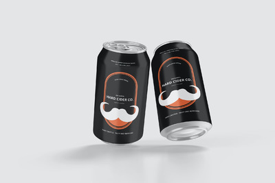 短的易拉罐料罐产品样机（PSD）