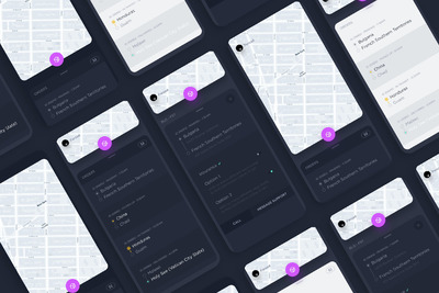 物流包裹快递信息APP UI界面模板下载（SKETCH）