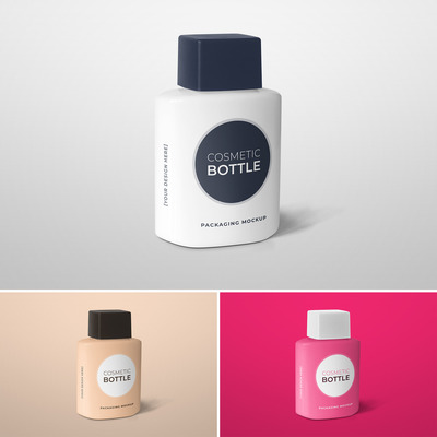 护肤滋润霜瓶产品包装设计样机