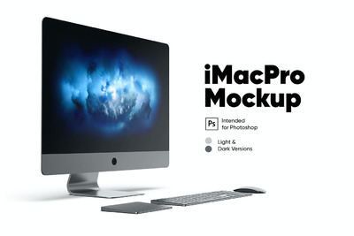 iMac ProUI样机展示模型mockups