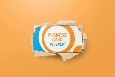 个性风的名片设计样机[PSD]