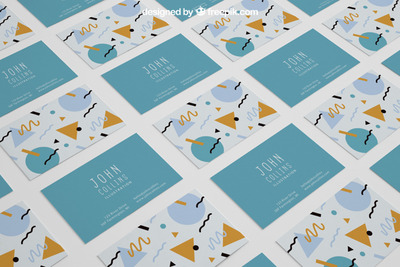 简约时尚的商业名片样机[PSD]