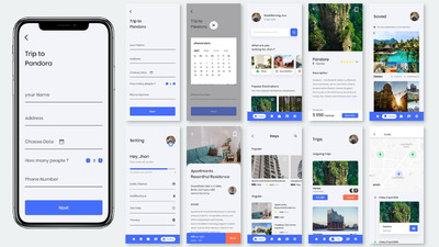 实用的旅行精品预订APP UI（FIG,XD,SKETCH,SVG）