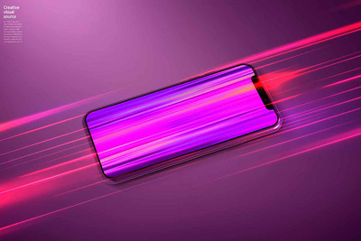 视觉创意背景手机广告电商海报设计素材