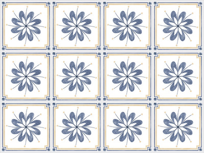 瓷砖花卉纹理无缝图案背景