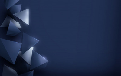 豪华的银色和蓝色多边形背景