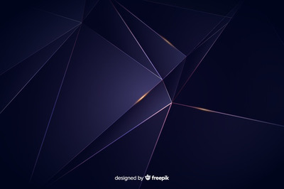 奢华的深色多边形背景