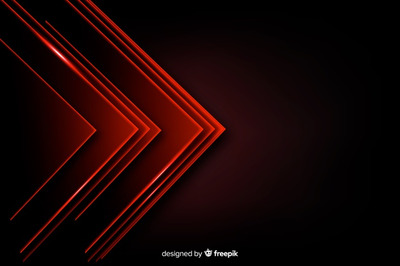 红色三角形灯光科技背景