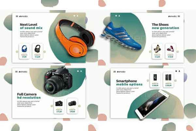 在线商店产品促销幻灯片视频ae模板