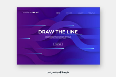 极简的几何登录页面模板[EPS]