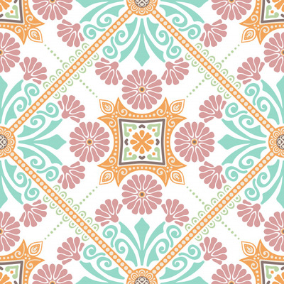 装饰瓷砖图案设计矢量图[EPS]