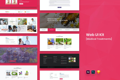 医疗类网站设计模板下载（PSD,SKETCH,XD）