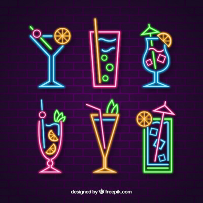 霓虹灯鸡尾酒系列样式