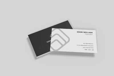 极简主义名片设计展示样机（PSD）