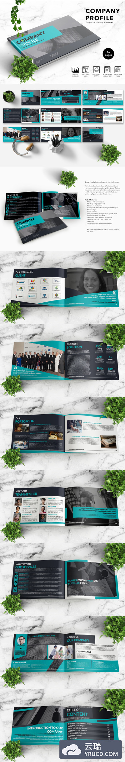 企业品牌文化/公司简介/商业画册设计模板